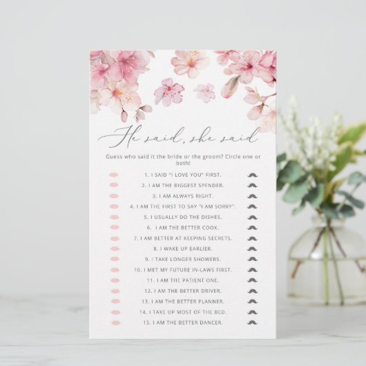 Cherry Blossom Hij zei dat ze vrijgezellenfeest sp (Staand voorkant)