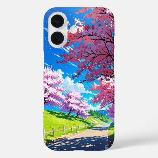 Cherry Blossom Hills - Anime Spring Landscape Case-Mate iPhone Case (Achterkant)