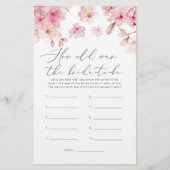 Cherry blossom Hoe oud was de bruid om mee te spel (Voorkant)