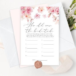 Cherry blossom Hoe oud was de bruid om mee te spel