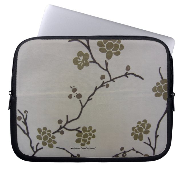 Cherry Blossom Hoesje Laptop Sleeve (Voorkant)