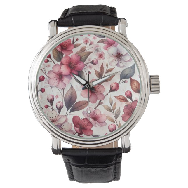 Cherry Blossom Horloge (Voorkant)