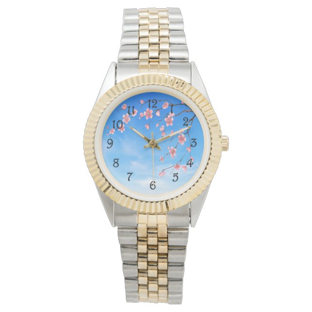 Cherry Blossom Horloge (Voorkant)