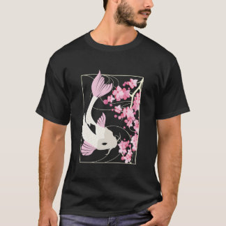 Cherry Blossom I Japanese Fish I Koi Carp T-shirt