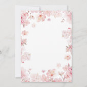 Cherry Blossom Ice Cream geschept Vrijgezellenfees Kaart (Achterkant)