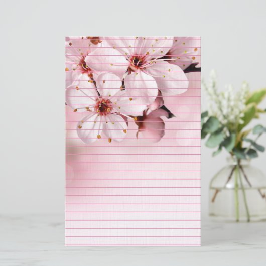 Cherry Blossom in Bloom Briefpapier (Staand voorkant)