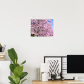 Cherry Blossom in Bloom Poster (Thuiskantoor)