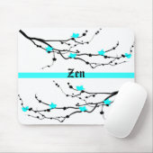 Cherry Blossom in Bright Powder Blue en Zen Muismat (Met muis)