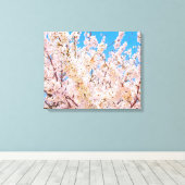 Cherry Blossom in Full Bloom Canvas Afdruk (Insitu (Houten vloer))