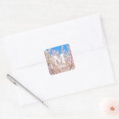 Cherry Blossom in Full Bloom Vierkante Sticker (Envelop)