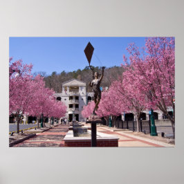 Cherry Blossom in Hot Springs Arkansas Poster