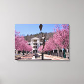 Cherry Blossom in Hot Springs Arkansas Poster Canvas Afdruk (Voorkant)