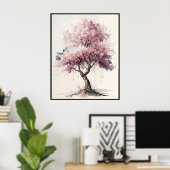 Cherry Blossom in Memory Poster (Thuiskantoor)