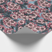 Cherry blossom in pink and blue cadeaupapier (Hoek)