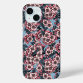 Cherry blossom in pink and blue Case-Mate iPhone case (Achterkant)