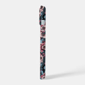 Cherry blossom in pink and blue iPhone 15 case (Linkerkant)