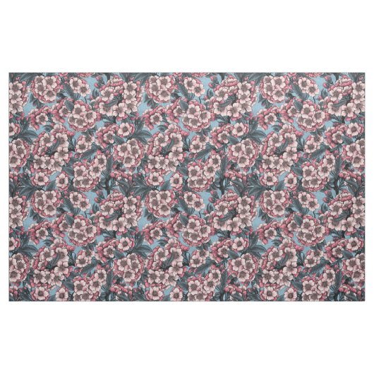 Cherry blossom in pink and blue stof (Fat Quarter)
