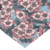 Cherry blossom in pink and blue tafelkleed (Gekanteld)