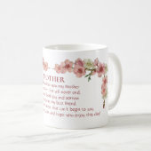Cherry Blossom in Pink voor moeder Koffiemok (Voorkant rechts)
