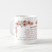 Cherry Blossom in Pink voor moeder Koffiemok (Voorkant links)
