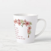 Cherry Blossom in Pink voor moeder Latte Mok (Rechts)