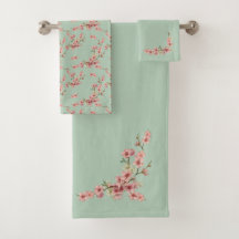 Cherry Blossom in roze en Blauwgroen