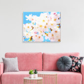 Cherry Blossom in Spring Canvas Afdruk (Insitu (Woonkamer))