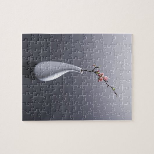Cherry blossom in vase legpuzzel (Horizontaal)