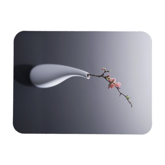 Cherry blossom in vase magneet (Horizontaal)