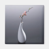 Cherry blossom in vase magneet (Voorkant)