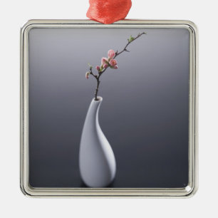 Cherry blossom in vase metalen ornament
