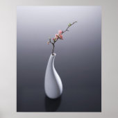 Cherry blossom in vase poster (Voorkant)
