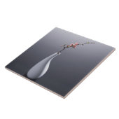 Cherry blossom in vase tegeltje (Zijkant)