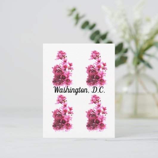 Cherry Blossom in Washington D.C. Briefkaart (Staand voorkant)