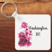 Cherry Blossom in Washington D.C. Sleutelhanger (Voorkant)