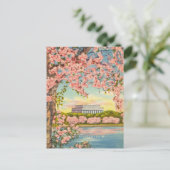 Cherry Blossom in Washington DC. Briefkaart (Staand voorkant)
