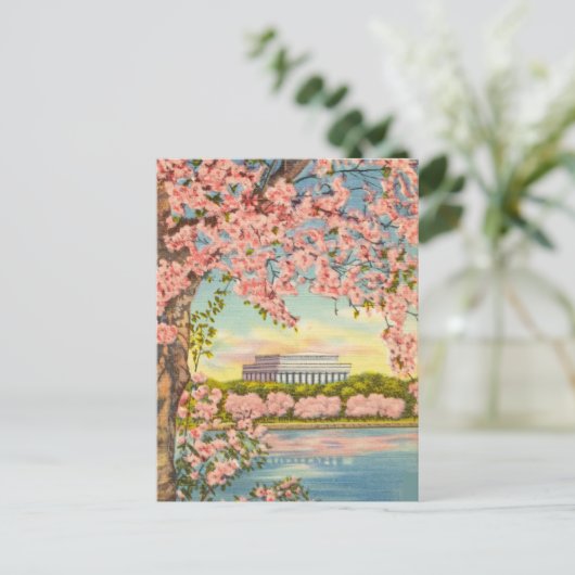 Cherry Blossom in Washington DC. Briefkaart (Staand voorkant)