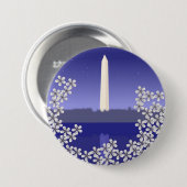Cherry Blossom in Washington DC Ronde Button 7,6 Cm (Voorkant /achterkant)
