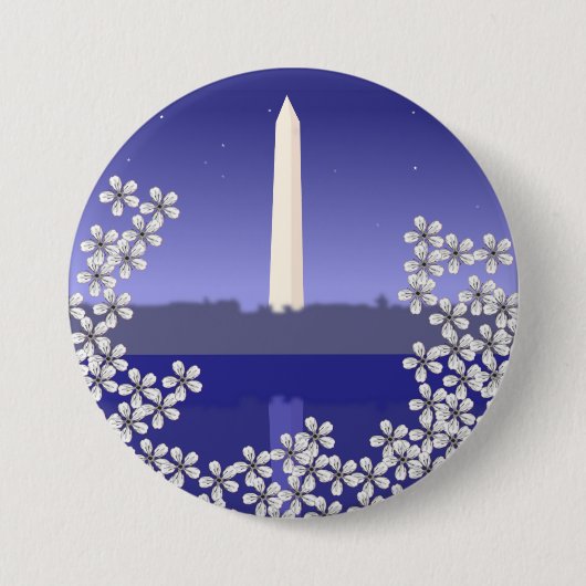 Cherry Blossom in Washington DC Ronde Button 7,6 Cm (Voorkant)
