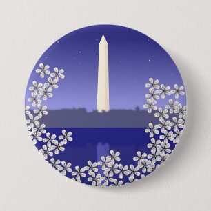 Cherry Blossom in Washington DC Ronde Button 7,6 Cm