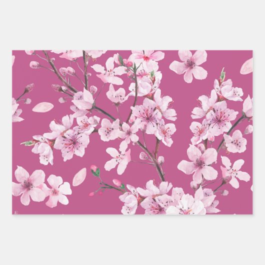 Cherry Blossom Inpakpapier Vel (Voorkant 3)