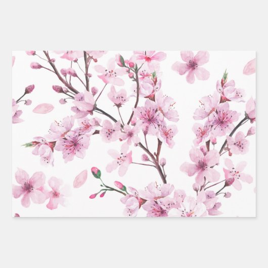 Cherry Blossom Inpakpapier Vel (Voorkant)