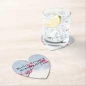 Cherry Blossom Inspirerend quote Kartonnen Onderzetters (Insitu)