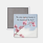 Cherry Blossom Inspirerend quote Magneet (Voorkant / Achterkant)