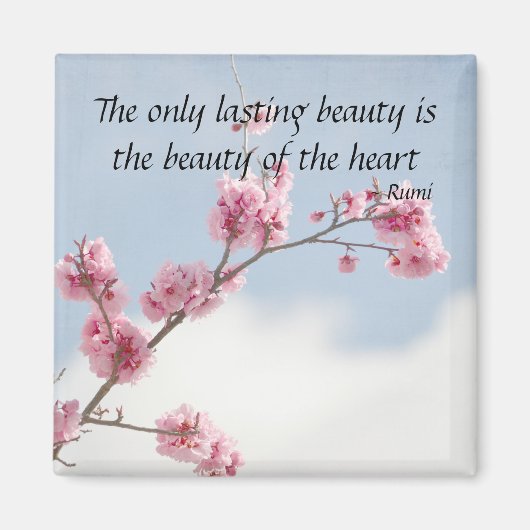 Cherry Blossom Inspirerend quote Magneet (Voorkant)
