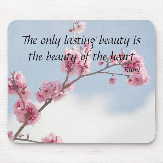 Cherry Blossom Inspirerend quote Muismat (Voorkant)