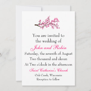 Cherry Blossom Invitation Kaart