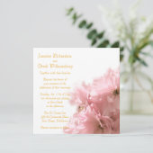 Cherry Blossom Invitations Kaart (Staand voorkant)