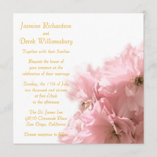 Cherry Blossom Invitations Kaart