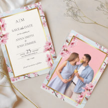 Cherry Blossom Japan Elegant Blush Gold Foto